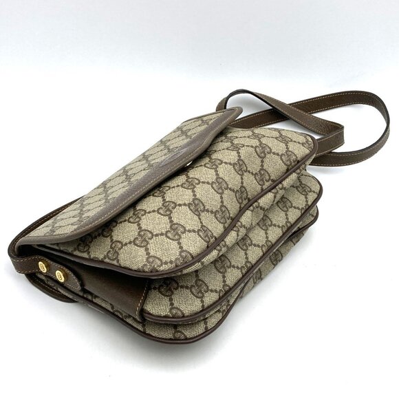 GUCCI Brown Leather Shoulder Bag - Picture 5 of 13